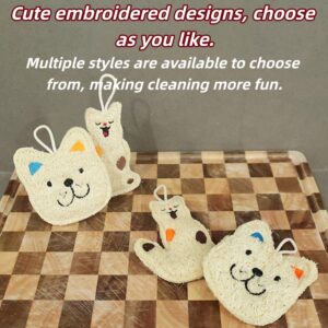 Animal-shaped dishwashing scrubber